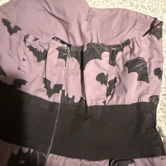 Sourpuss Purple Bat Print Dress - Picture 4 of 4